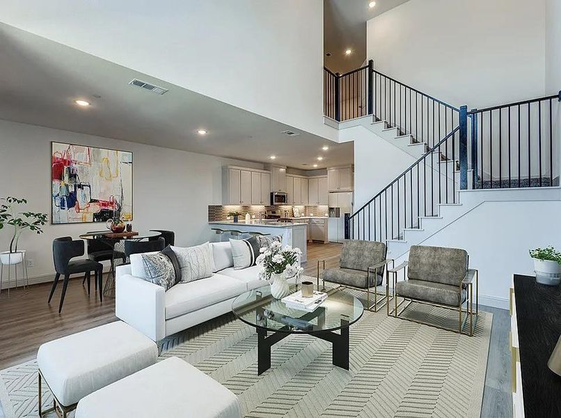 Furnished interior view inside a new home in , Midlothian (Image 6).