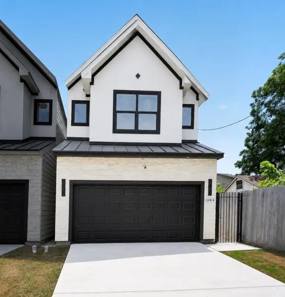 Modern-Stucco & Brick front elevation Modern-Stucco & Brick front elevation