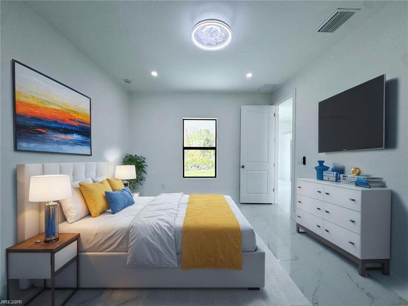 Furnished interior view inside a new home in , Lehigh Acres (Image 7).