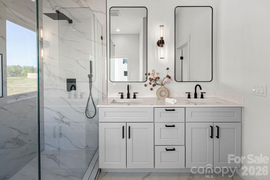 Furnished interior view inside a new home in , Flat Rock (Image 6).