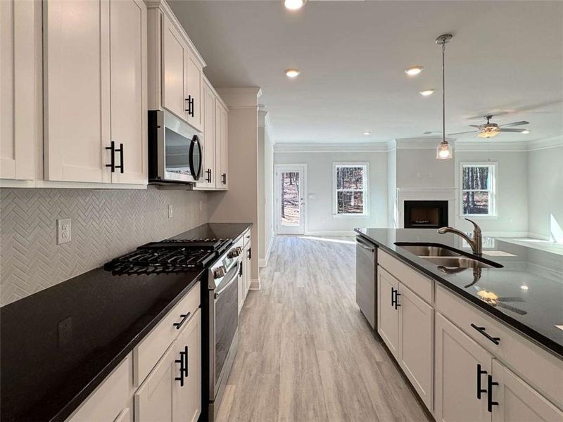 Furnished interior view inside a new home in Tuscany Hills, Douglasville (Image 3).
