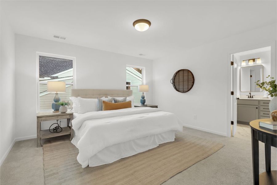 Furnished interior view inside a new home in Homecoming, Ravenel (Image 17).