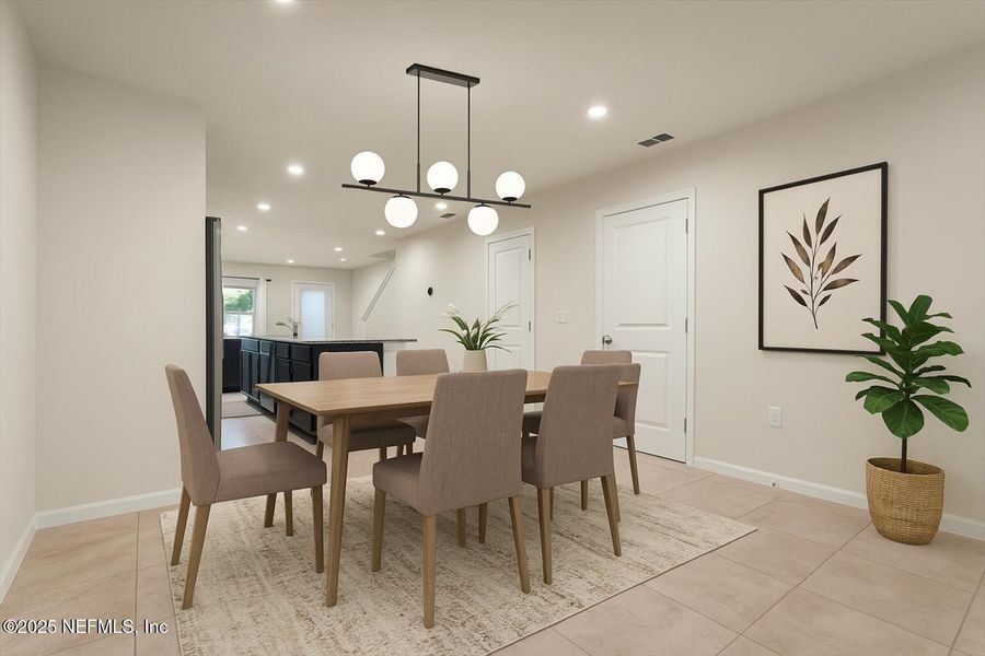 Furnished interior view inside a new home in , Jacksonville (Image 16). Furnished interior view inside a new home in , Jacksonville (Image 16).