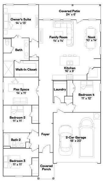 2D floor plan layout of this home in Sunterra, Katy, TX (Image 2). 2D floor plan layout of this home in Sunterra, Katy, TX (Image 2).