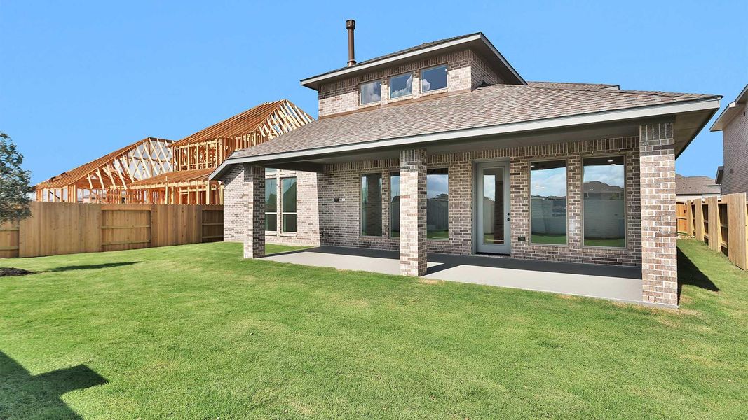 Exterior details and patio area of a home in Valencia, Manvel (Image 2). Exterior details and patio area of a home in Valencia, Manvel (Image 2).