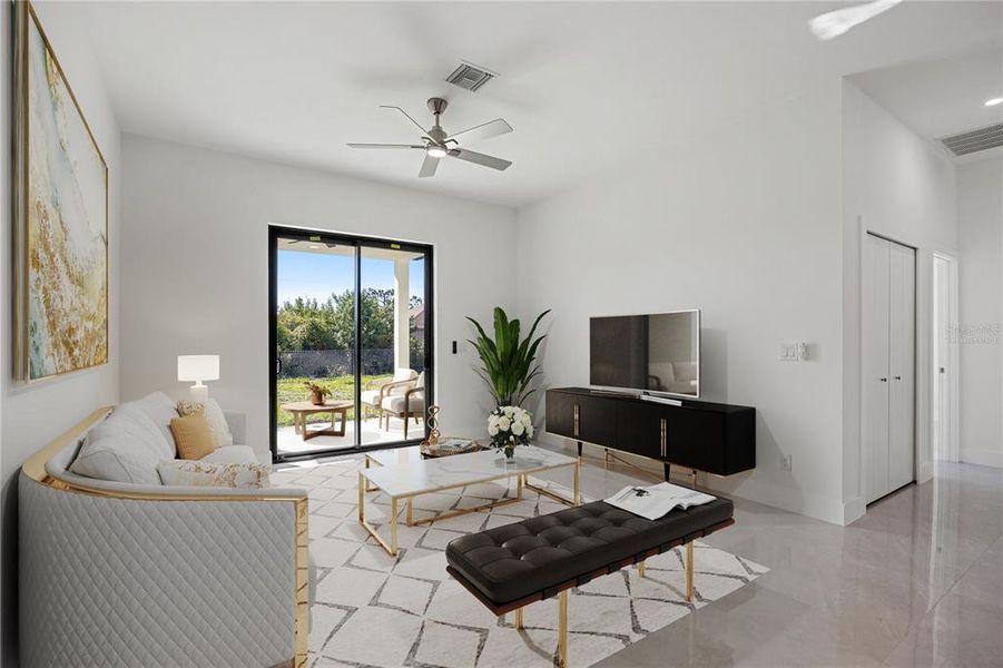 Furnished interior view inside a new home in , Rotonda West (Image 11).