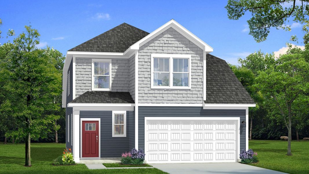 DRB Homes Freesia Home Plan Elevation 3 DRB Homes Freesia Home Plan Elevation 3