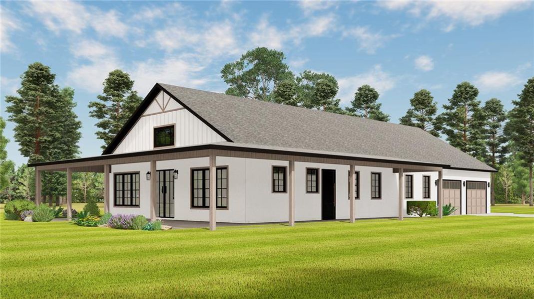 Front exterior of a new home in , Dunnellon, FL, highlighting curb appeal (Image 23).