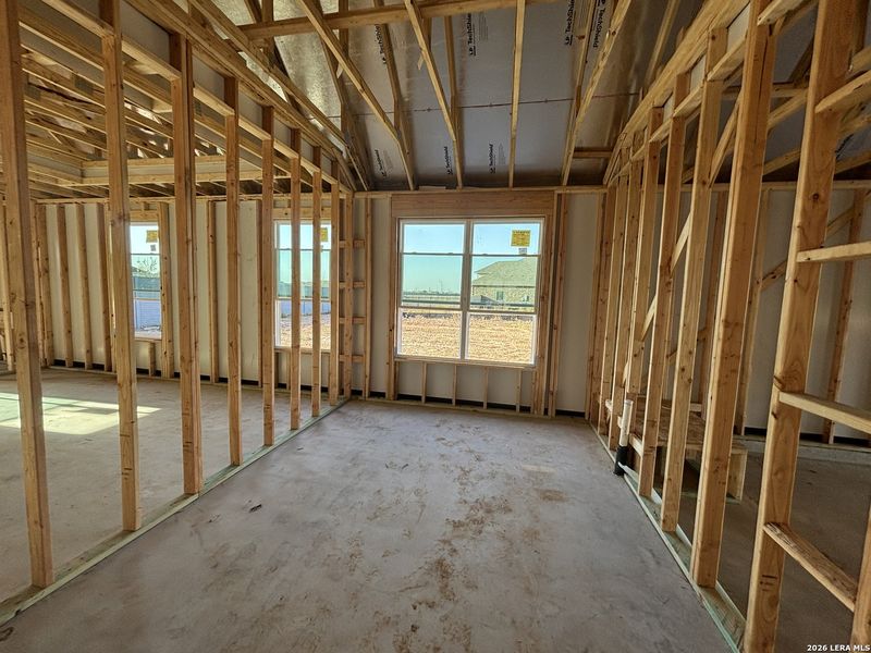 In-progress construction of a new home in The Heritage at Saddlebrook Ranch 70's, Schertz, TX (Image 24).