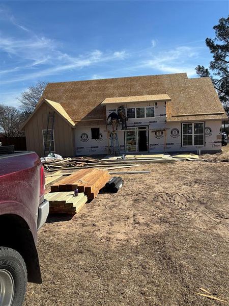 In-progress construction of a new home in , Emory, TX (Image 3).