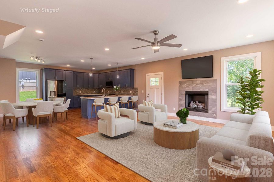 Virtually Staged Great Room