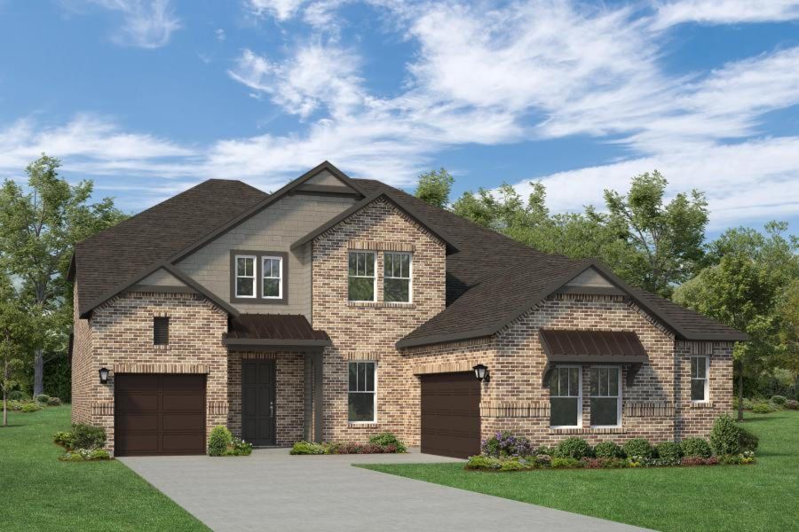 Representative exterior photo of a completed home built from the Edward- 70 ft Home Site by Rockwell Homes in Nelson Lake Estates, Rockwall, TX (Image 33). Representative exterior photo of a completed home built from the Edward- 70 ft Home Site by Rockwell Homes in Nelson Lake Estates, Rockwall, TX (Image 33).