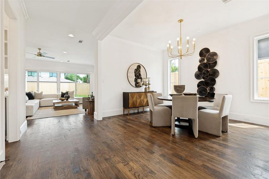 Furnished interior view inside a new home in , Dallas (Image 28).