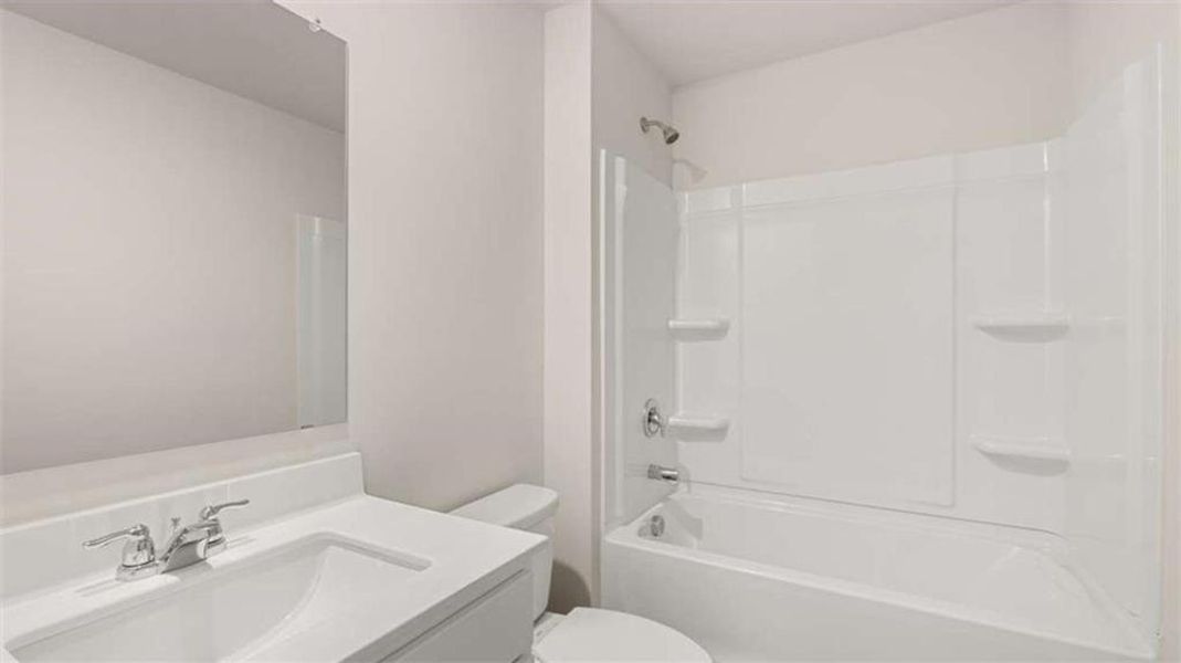 Furnished interior view inside a new home in Brooks Station, Dacula (Image 10).