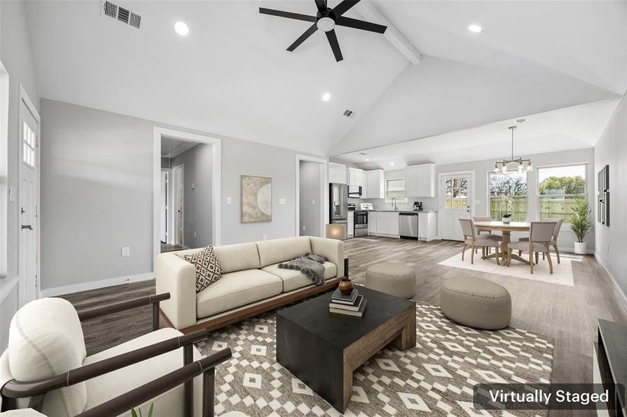Furnished interior view inside a new home in , Itasca (Image 8).