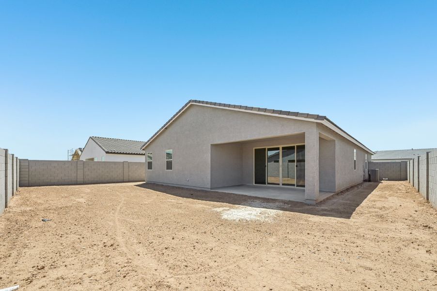 Back exterior elevation. Finishes and options may vary by community