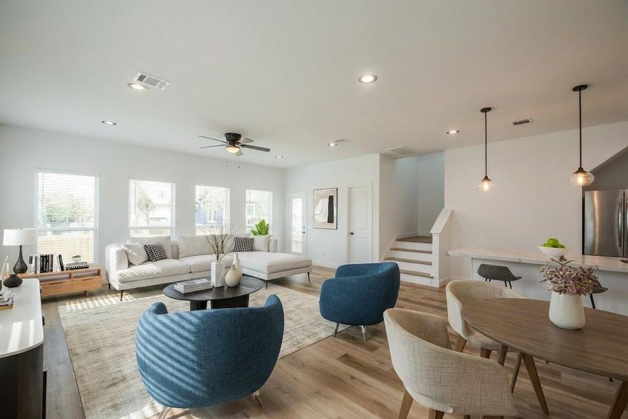 Furnished interior view inside a new home in , Houston (Image 5).