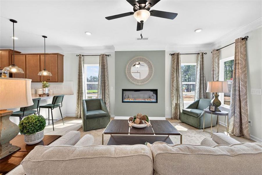 Furnished interior view inside a new home in Oakmont, Dallas (Image 13).