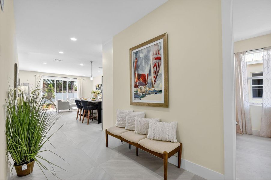 Furnished interior view inside a new home in , Jupiter (Image 49).