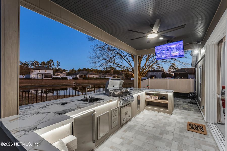 Exterior details and patio area of a home in , Middleburg (Image 23). Exterior details and patio area of a home in , Middleburg (Image 23).