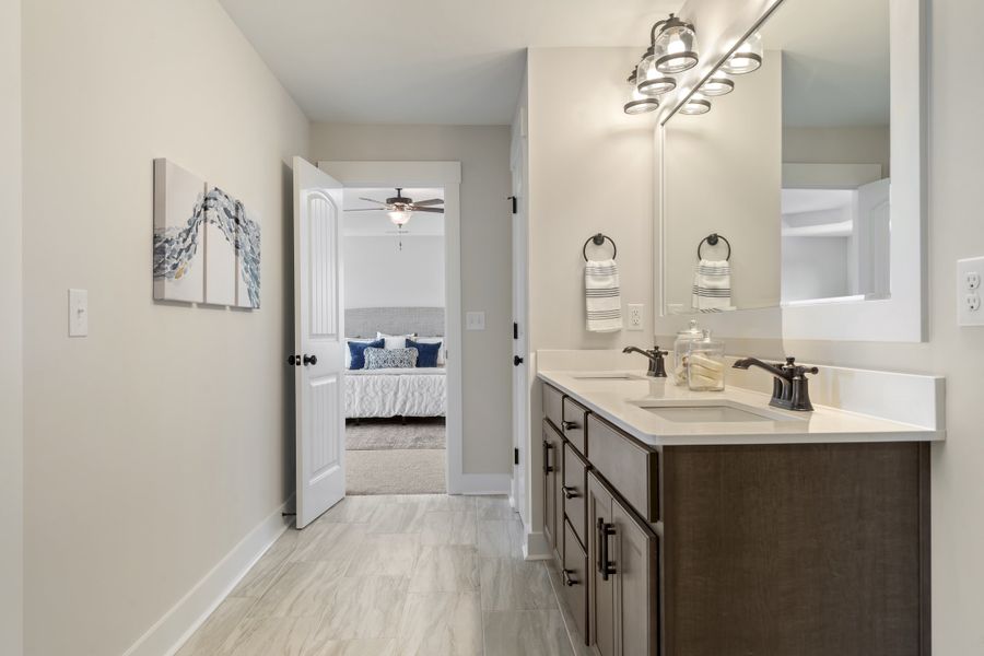 Furnished interior view inside a new home in , Shallotte (Image 26).