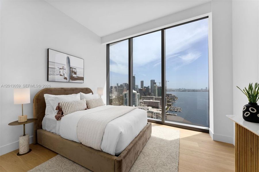 Furnished interior view inside a new home in , Miami (Image 32).