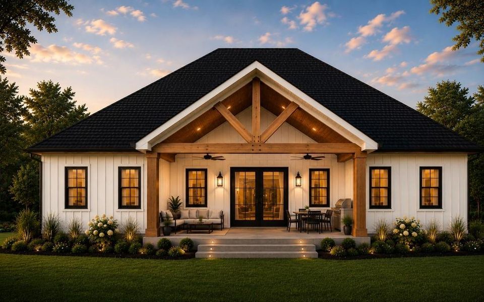 Front exterior of a new home in , Angleton, TX, highlighting curb appeal (Image 2). Front exterior of a new home in , Angleton, TX, highlighting curb appeal (Image 2).