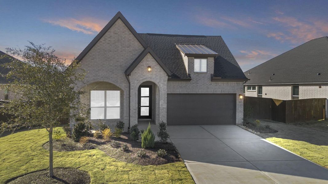 Front exterior of a new home in Attwater, Waller, TX, highlighting curb appeal (Image 21).