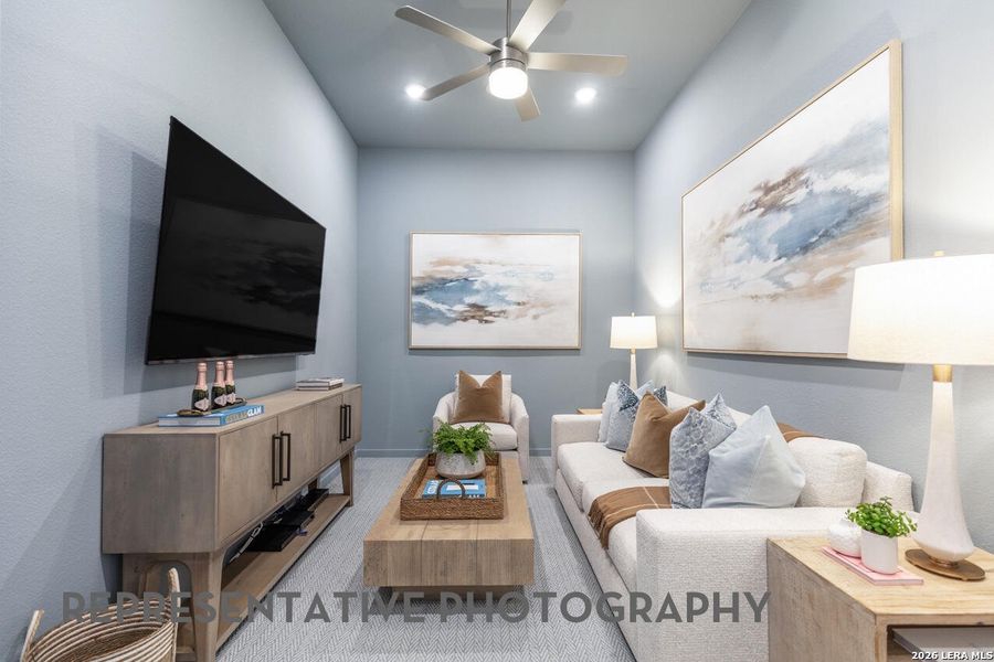 Furnished interior view inside a new home in The Ranches at Creekside, Boerne (Image 19).
