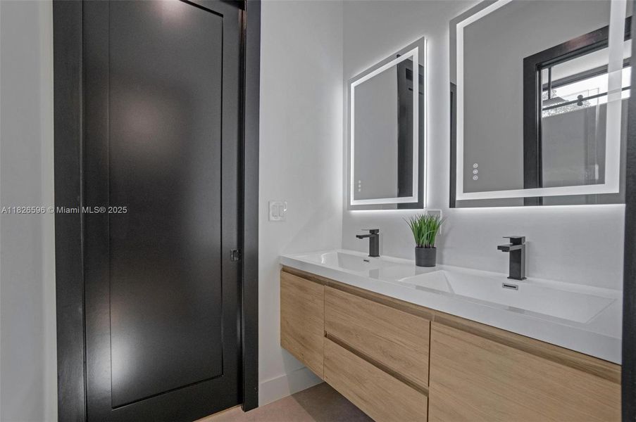 Furnished interior view inside a new home in , Miami (Image 38). Furnished interior view inside a new home in , Miami (Image 38).