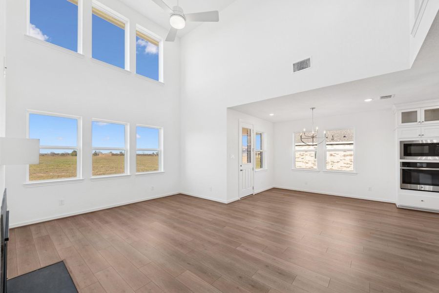 Impressive great room with high ceilings (*Photo not of actual home and used for illustration purposes only.)