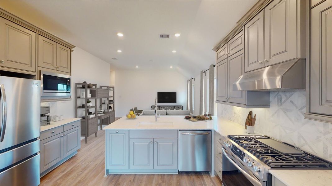 Furnished interior view inside a new home in Anniston, Katy (Image 4).