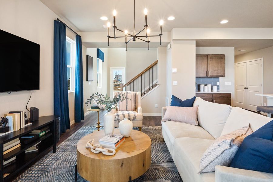 Representative furnished interior of a home built from the The Bayberry by Challenger Homes in Sky Ranch - Highland Collection, Watkins (Image 11).