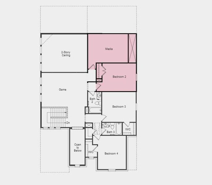 Structural options added include; Study, 5th bedroom and full bathroom, slide-in tub at primary bath, and media room.