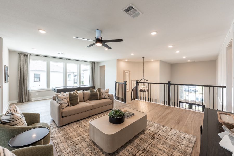 Representative furnished interior of a home built from the Camden by Tri Pointe Homes in Evergrove, Richmond (Image 29). Representative furnished interior of a home built from the Camden by Tri Pointe Homes in Evergrove, Richmond (Image 29).