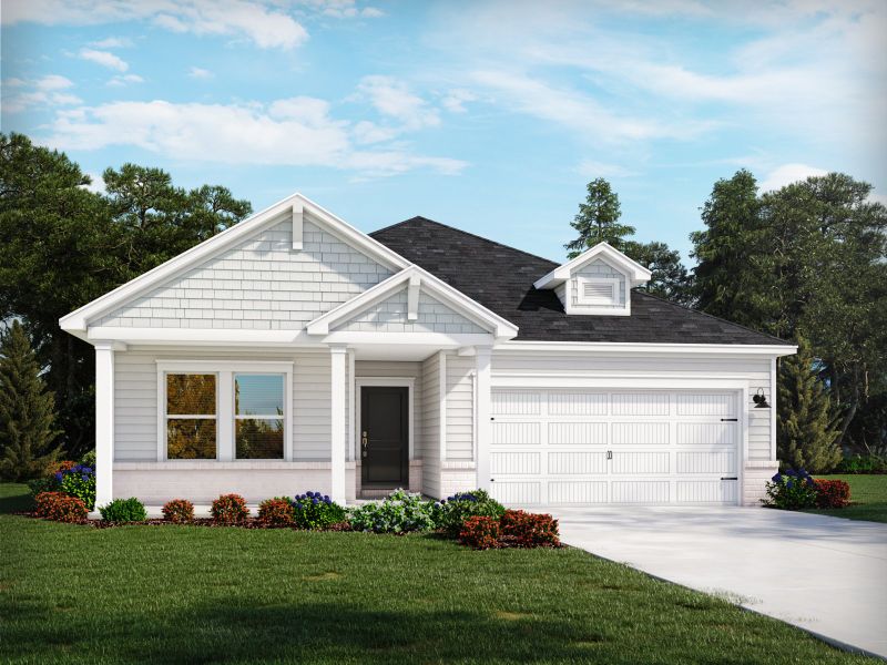 Representative exterior photo of a completed home built from the Gibson by Meritage Homes in Waterside, Longs, SC (Image 20).