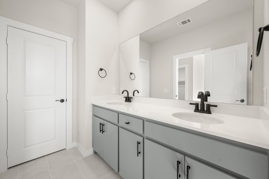 Furnished interior view inside a new home in Wildridge, Oak Point (Image 13).