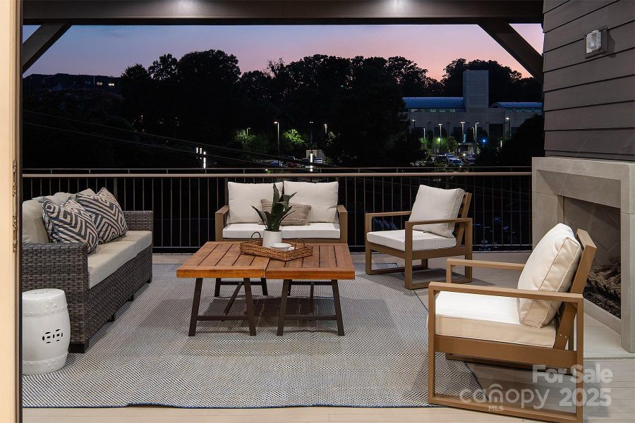 gorgeous sunset views from upper back deck.