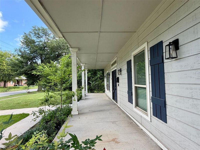 Exterior details and patio area of a home in , Terrell (Image 4). Exterior details and patio area of a home in , Terrell (Image 4).