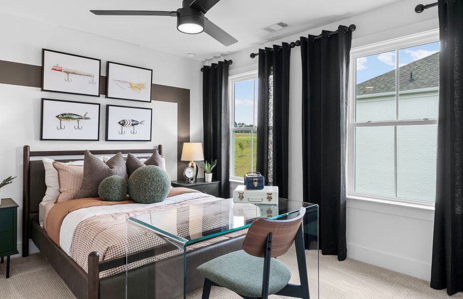 Representative furnished interior of a home built from the Newlyn by Pulte Homes in Amherst, McDonough (Image 12).