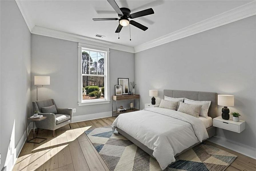 Furnished interior view inside a new home in , Canton (Image 7).