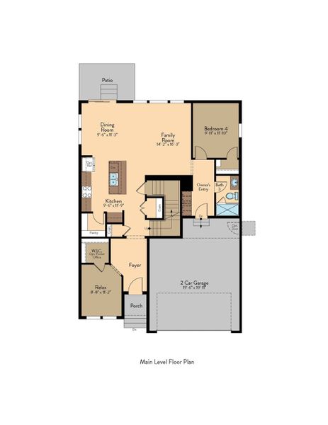 2D floor plan layout for the Ash by View Homes in The Trails at Aspen Ridge-2, Colorado Springs, CO (Image 5). 2D floor plan layout for the Ash by View Homes in The Trails at Aspen Ridge-2, Colorado Springs, CO (Image 5).