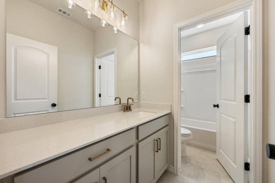 Furnished interior view inside a new home in Lariat, Liberty Hill (Image 12).