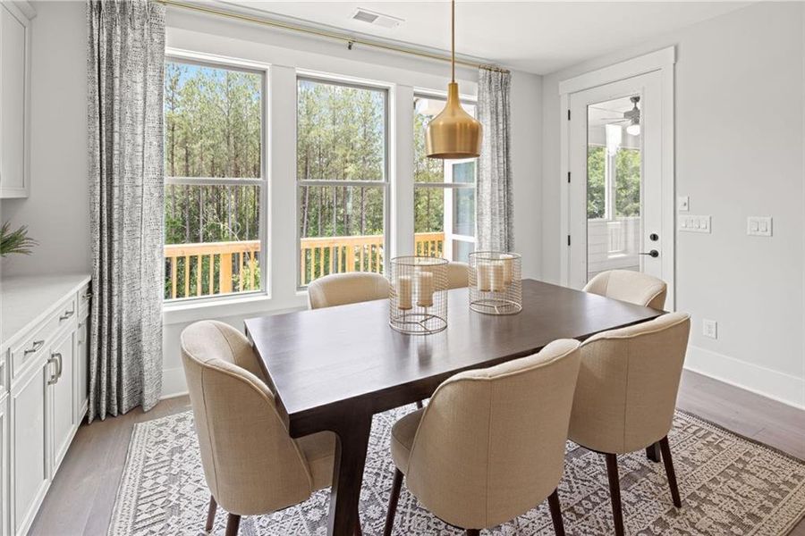 Furnished interior view inside a new home in Soleil Belmont Park, Canton (Image 34).