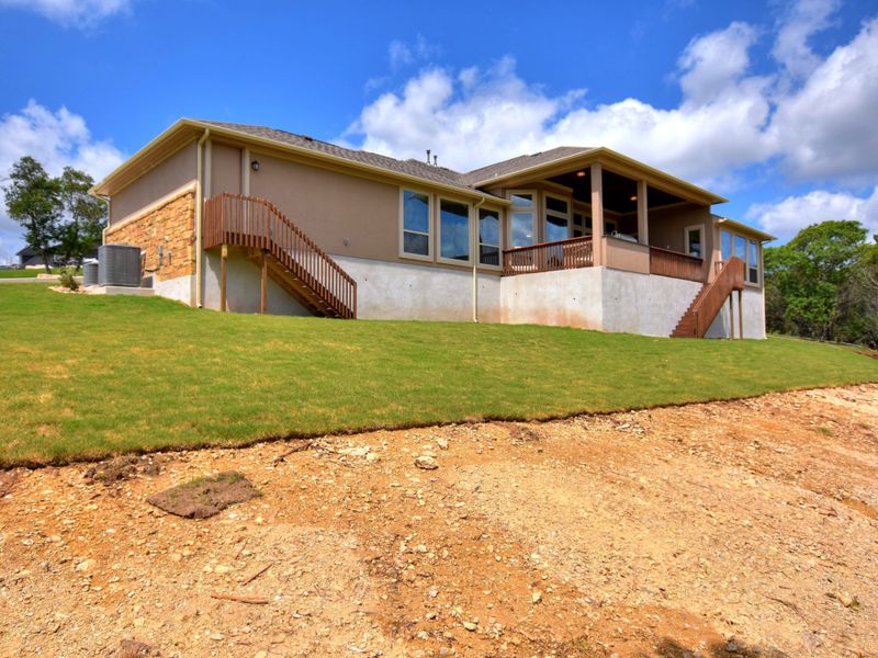 Representative exterior details of a home built from the San Simeon II by Giddens Homes in Clearwater Ranch, Liberty Hill (Image 43).