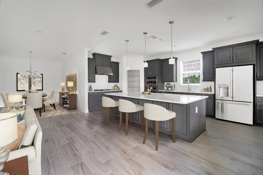 Furnished interior view inside a new home in Harvest at Ovation, Winter Garden (Image 5). Furnished interior view inside a new home in Harvest at Ovation, Winter Garden (Image 5).