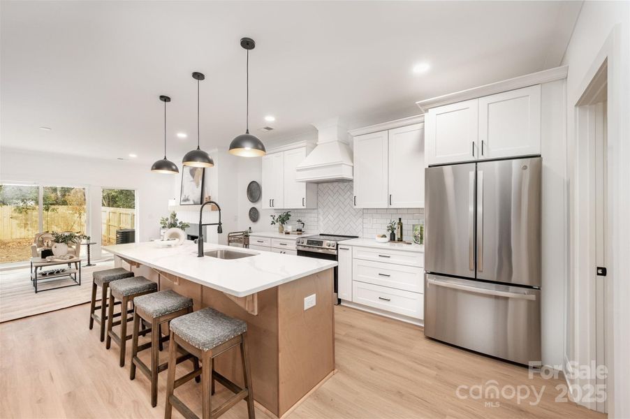 Furnished interior view inside a new home in , Charlotte (Image 9).
