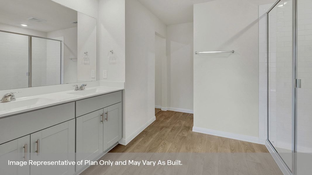 Furnished interior view inside a new home in Whisper South, San Marcos (Image 9).