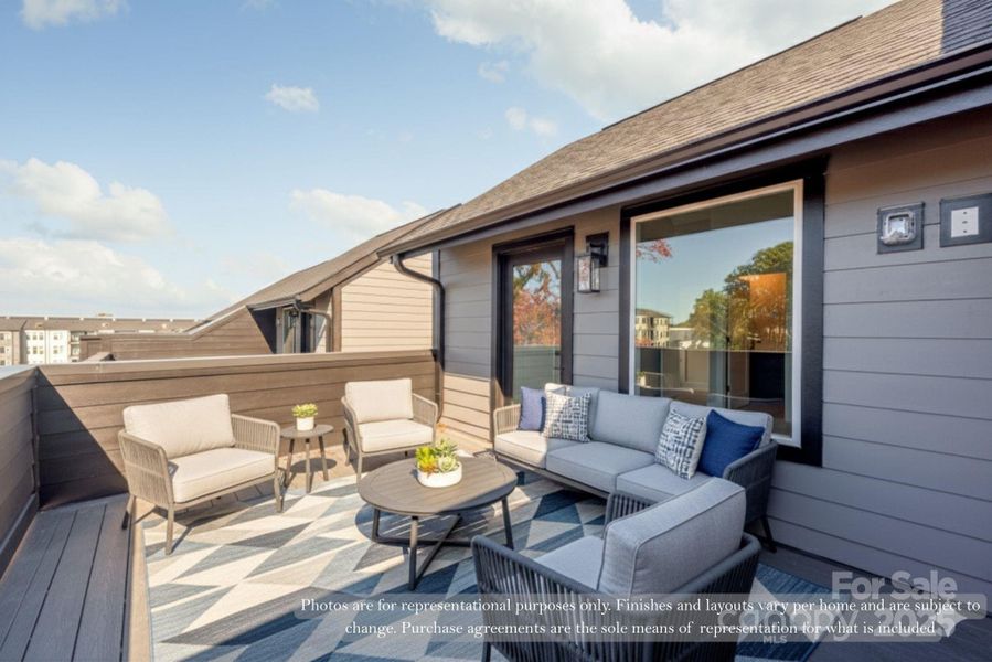 Exterior details and patio area of a home in , Charlotte (Image 4).