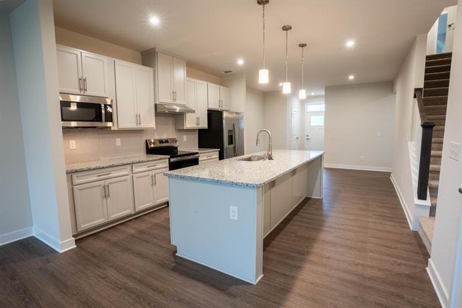 Furnished interior view inside a new home in Spring Branch Townhomes, Smyrna (Image 3).
